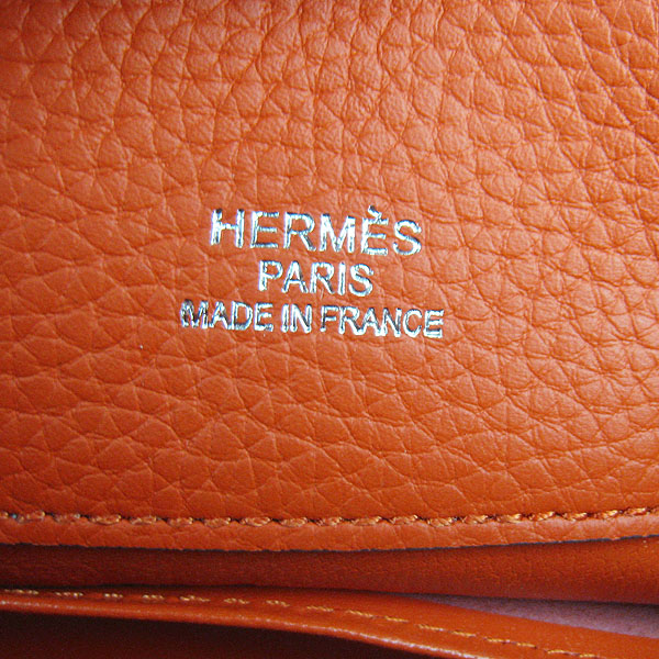Replica Hermes Jypsiere 34 Togo Leather Messenger Bag Orange H2804 - 1:1 Copy - Click Image to Close